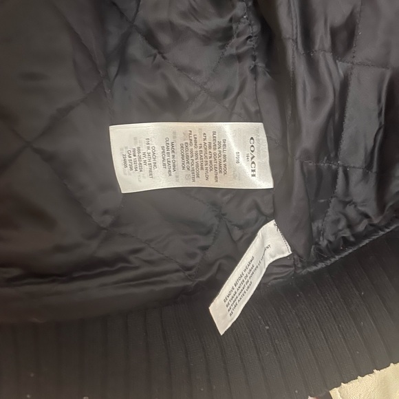 Coach • Varsity Wool & Leather Rocket Ship Patch Bomber Jacket US 8 RARE EUC - Picture 5 of 6